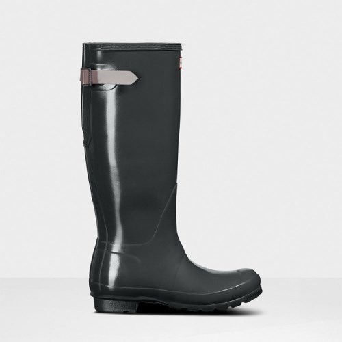 Hunter Original Back Adjustable Gloss Tall Wellies (U728C) Ireland
